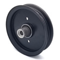 Terre Products Hustler 604231 Flat Idler Pulley - 5'' Flat Dia. - 1/2'' Bore - Steel 31500075P